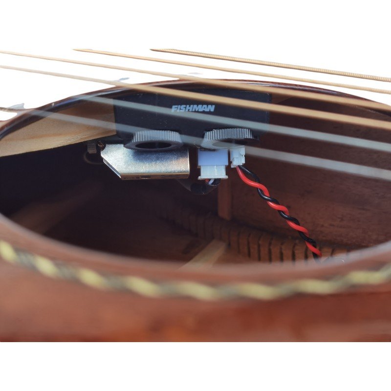 Egmond Guitarra Acústica EG-105EQ Toda Maciza - Imagen 6