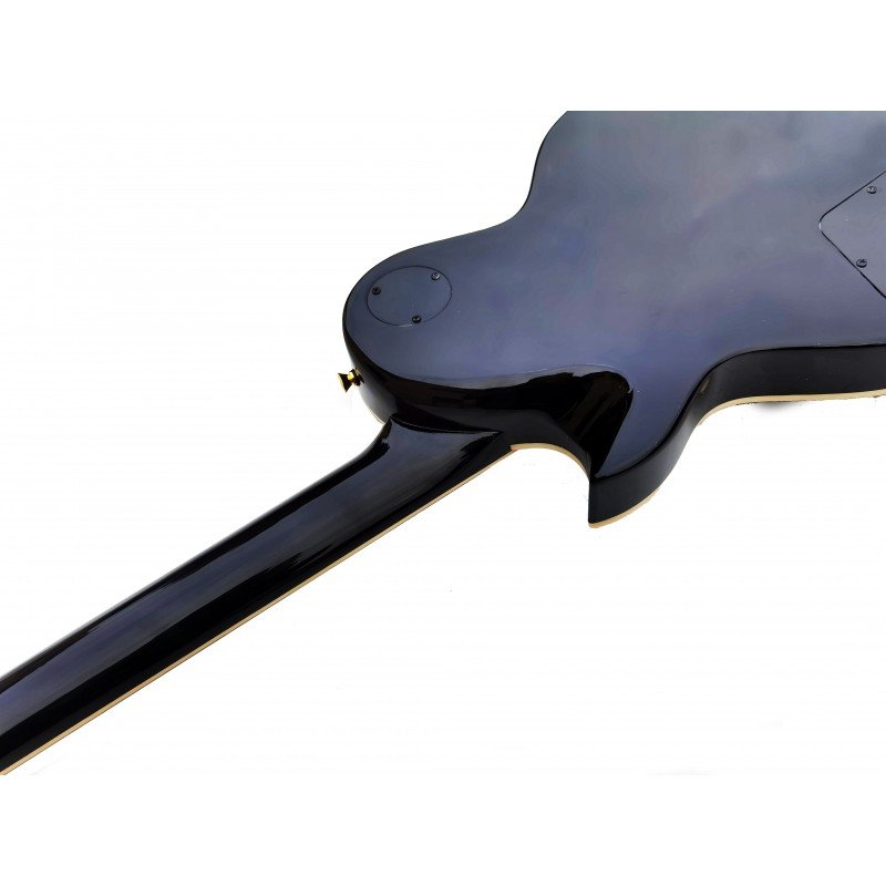 C350.606BK Guitarra Eléctrica Egmond Tipo Les Paul Round Top Negra con Mastil Encolado y piezas coreanas - Imagen 5