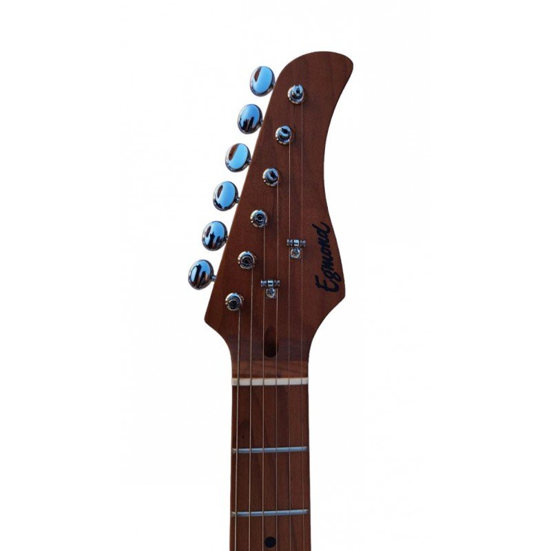 Egmond GSW-833BB Stratocaster Style Electric Guitar Translucent Black - Image 7