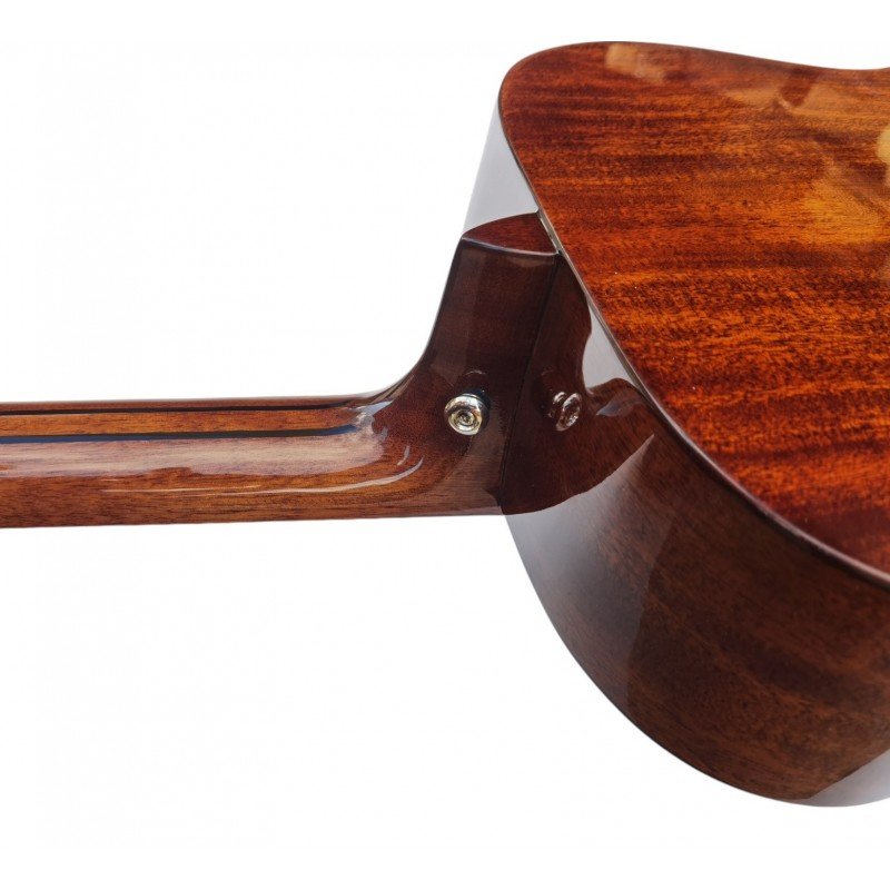 Egmond Acoustic Guitar EG-105 All Solid Mahogany and Gloss Finish - Image 6