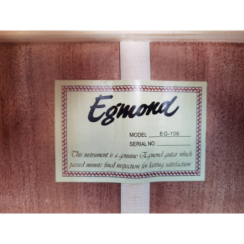 Egmond Acoustic Guitar EG-105 All Solid Mahogany and Gloss Finish - Image 11